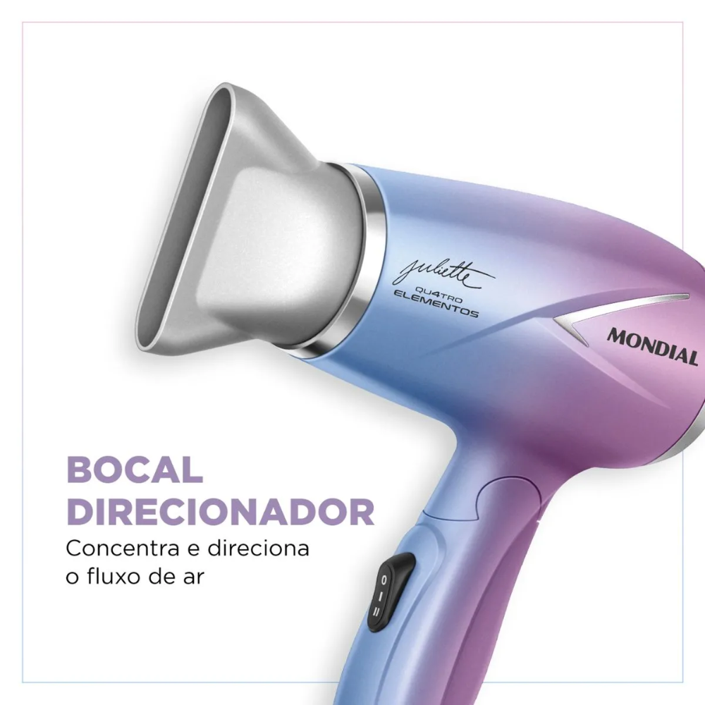 Secador De Cabelo Mondial Sct-ju-03 Bivolt 2 Temperaturas Secador De Cabelo Mondial Sct-ju-03 Bivolt 2 Temperaturas